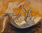 Donald Friend, Donkey Rolling 1953