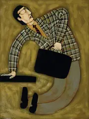 John Baird, Leap 2004, 2004, oil on board
