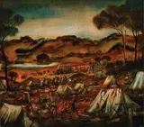 Pro Hart, Mining Diggings 1965