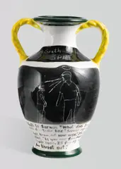 Noel McKenna, McGrath-Sarwan Spat 2003, 2003, ceramic vase