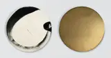 Max Gimblett, Oxherding 1998, 1998, synthetic polymer paint on canvas; black clay & moon gold on wood (diptych)