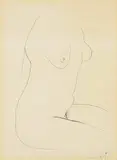 Brett Whiteley, Female Nude 1976, 1976, ink on paper