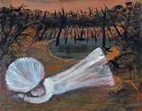 Arthur Boyd, Bride Dreaming by a Pool c1961