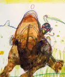 John Olsen, Chasing the Rhino 1992