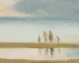 Clarice Beckett, On the Sandbar c1930