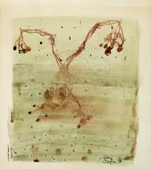 Frog 1975 by John Olsen, 1975, watercolour on paper, sold Aug 2018