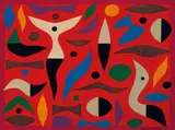 John Coburn, Carnival 1985, 1985, synthetic polymer paint on paper