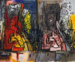 John Walker, Untitled 1986, 1986, synthetic polymer paint on paper