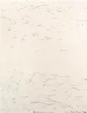 Colin McCahon, Fog and Sea, Muriwai 1973, 1973, pencil on paper