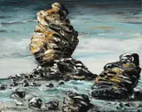 Jan Senbergs, Airey's Inlet Rocks 1998