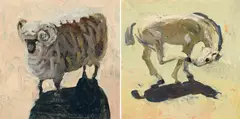 Lucy Culliton, Ram and Horse #2 1999, 1999, oil on canvas  (2)