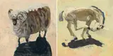Lucy Culliton, Ram and Horse #2 1999, 1999, oil on canvas  (2)