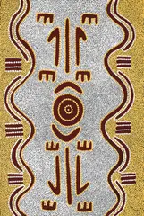Men's Ceremony at Warlujarrayi 1998 by Michael Nelson Tjakamarra, 1998, synthetic polymer paint on canvas, sold Aug 2018