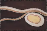 Rover Thomas, Claypan at Bedford Downs 1984, 1984, synthetic polymer paint on board