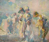 James Lawson Balfour, Sunday Morning, oil on canvas