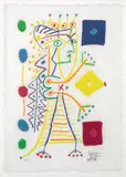 White Jacqueline 1958 by Pablo Picasso, 1958, colour lithograph, sold Aug 2018