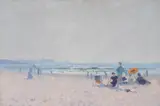 Elioth Gruner, On the Sands 1920, 1920, oil on canvas