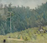 Tom Roberts, Untitled (Dandenongs Landscape) c1923, c1923, oil on canvas