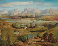 Lloyd Rees, Illawarra Pastoral 1957, 1957, oil on canvas
