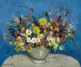 Ethel Carrick, Bowl with Wildflowers c1920