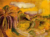 Walk at Ubud 1979 by Brett Whiteley, 1979, oil on canvas, sold Apr 2018