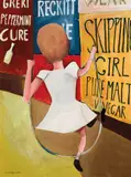 Skipping Girl 1954 by Charles Blackman, 1954, oil on board, sold Apr 2018