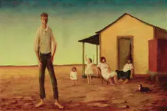 Russell Drysdale, Evening on Stony Plains 1978, 1978, oil on canvas