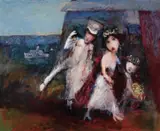 Royal Visitors 1996 by Garry Shead, 1996, oil on board, offered Apr 2018