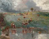Walter Withers, Approaching Storm, oil on canvas