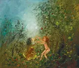 David Boyd, Dance in the Orchard of Heaven, oil on canvas