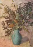 Justin O'Brien, Native Flowers in a Blue Vase