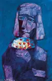 Charles Blackman, Hand of Flowers c1970