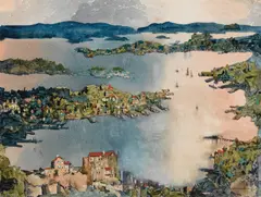 A Land Locked Sea (Sydney Harbour) 1913-34 by Blamire Young, 1913-34, watercolour and gouache on paper, sold Apr 2018