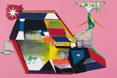 Gareth Laurence Sansom, Jiminy Cricket's Brush with Vorticism 2009, 2009, oil and enamel on linen