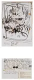 Brett Whiteley, Entering Nairobi 1973, 1973, ink and collage on paper (2)
