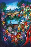 Fleet and Wildflowers c1987 by Pro Hart, c1987, oil on board, offered Apr 2018