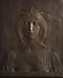 Bertram Mackennal, Silence (also known as Goddess) c1894, c1894, bronze relief