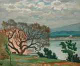 Rupert Bunny, Landscape at Le Lavandou I c1924