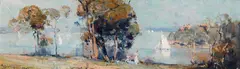 Arthur Streeton, Sunday Morning from Cremorne 1907, 1907, oil on wood panel