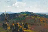 Arthur Streeton, The Bay from Olinda Top 1925