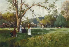 A. H. Fullwood, The Swing 1892, 1892, oil on canvas