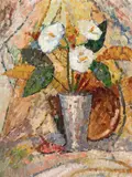 Grace Cossington Smith, Still Life with Lilies 1966, 1966, oil on canvas on board