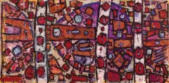 Roger Kemp, Untitled (Sequence Series) 1973, 1973, oil on paper on canvas
