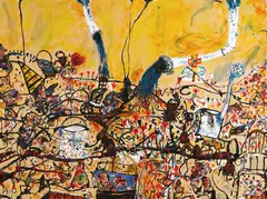 John Olsen, Jean de Florette 1989, 1989, oil on canvas