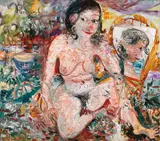 John Perceval, Kathy in the Studio 1964, 1964, oil on canvas