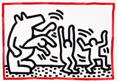 Keith Haring, Untitled 1984, 1984, Sumi ink on paper
