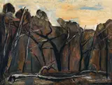 Fred Williams, Fallen Tree 1959, 1959, oil on board