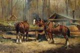 Jan Hendrik Scheltema, Draught Horses Resting