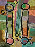 Maggie Watson Napangardi, Kana, Digging Sticks 1995, 1995, synthetic polymer paint on canvas