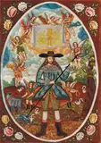 Juan Davila, Untitled (Conquistador) 1994, 1994, oil on canvas on board